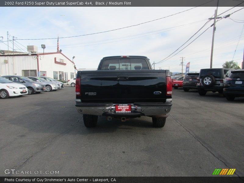Black / Medium Flint 2002 Ford F250 Super Duty Lariat SuperCab 4x4