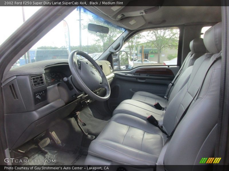Black / Medium Flint 2002 Ford F250 Super Duty Lariat SuperCab 4x4