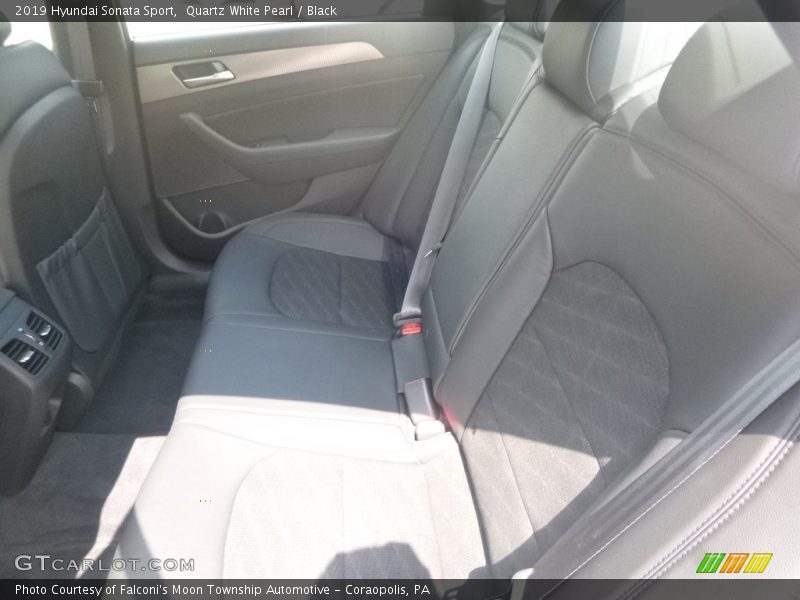 Quartz White Pearl / Black 2019 Hyundai Sonata Sport
