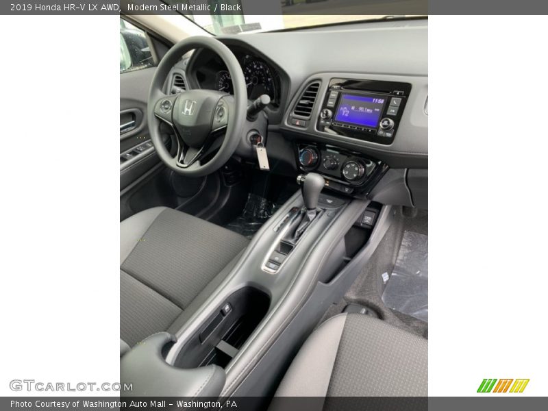 Modern Steel Metallic / Black 2019 Honda HR-V LX AWD