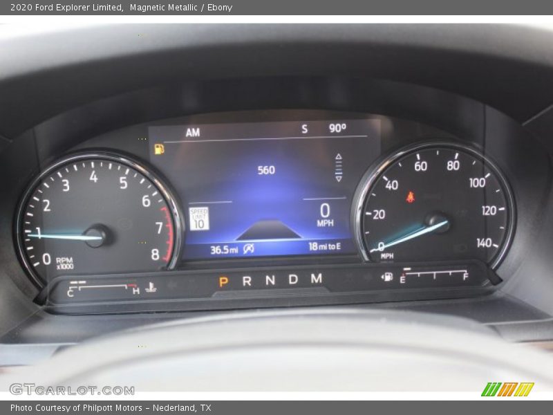  2020 Explorer Limited Limited Gauges