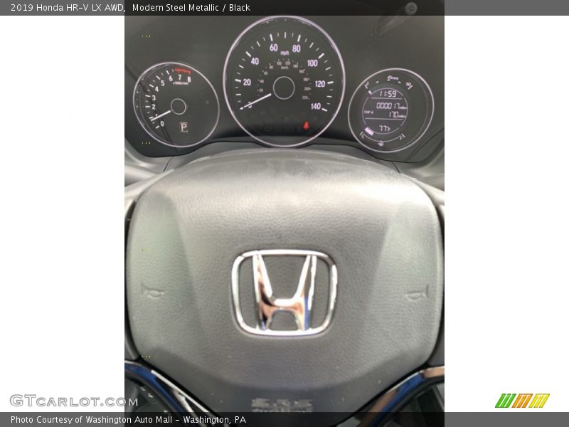 Modern Steel Metallic / Black 2019 Honda HR-V LX AWD