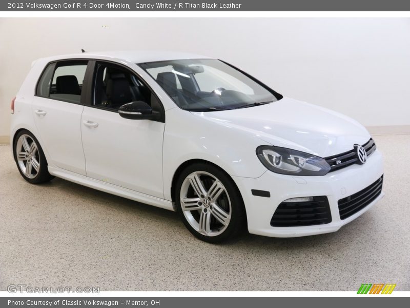 Candy White / R Titan Black Leather 2012 Volkswagen Golf R 4 Door 4Motion