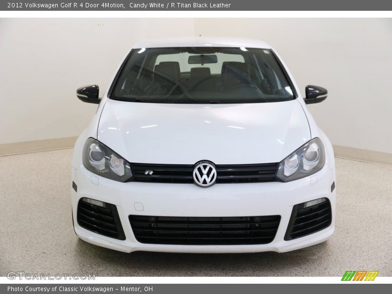 Candy White / R Titan Black Leather 2012 Volkswagen Golf R 4 Door 4Motion