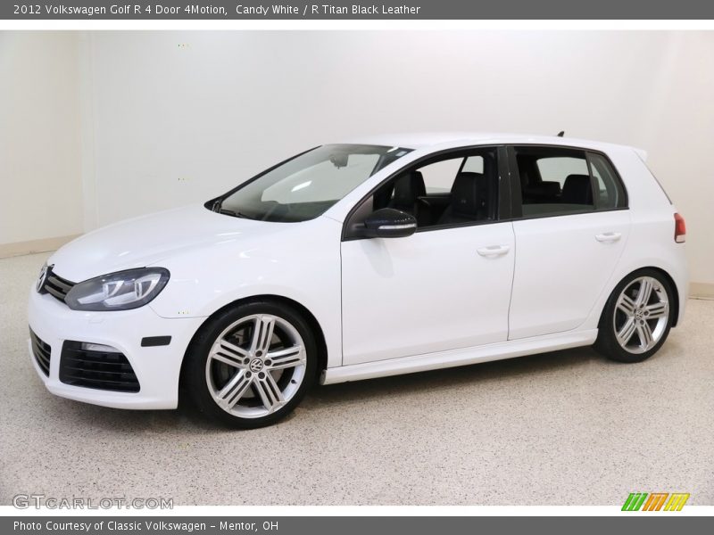 Candy White / R Titan Black Leather 2012 Volkswagen Golf R 4 Door 4Motion