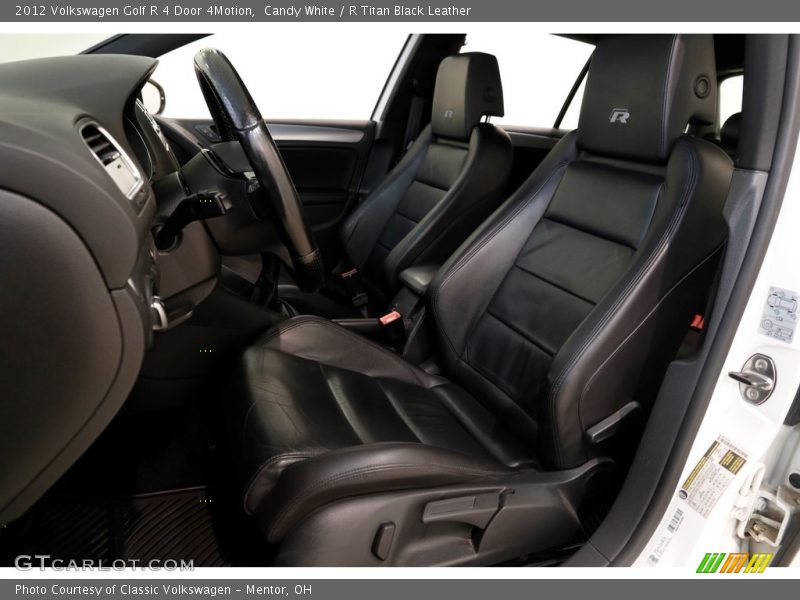 Candy White / R Titan Black Leather 2012 Volkswagen Golf R 4 Door 4Motion