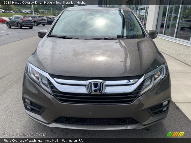 Modern Steel Metallic / Mocha 2019 Honda Odyssey EX-L