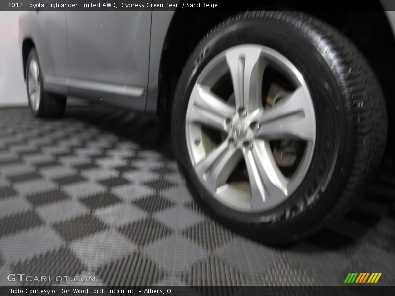 Cypress Green Pearl / Sand Beige 2012 Toyota Highlander Limited 4WD