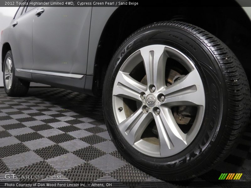 Cypress Green Pearl / Sand Beige 2012 Toyota Highlander Limited 4WD