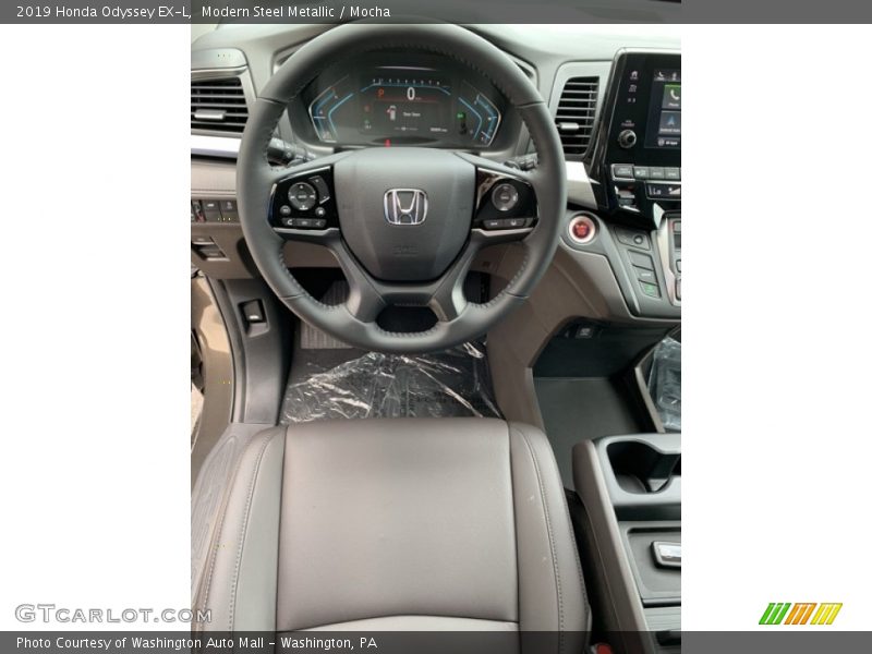 Modern Steel Metallic / Mocha 2019 Honda Odyssey EX-L