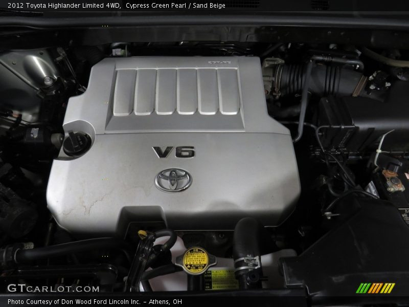 Cypress Green Pearl / Sand Beige 2012 Toyota Highlander Limited 4WD