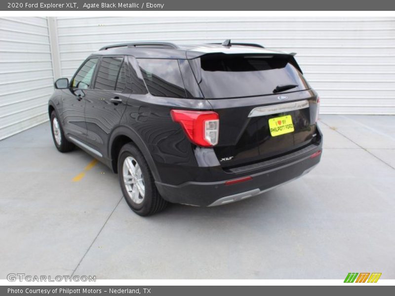 Agate Black Metallic / Ebony 2020 Ford Explorer XLT