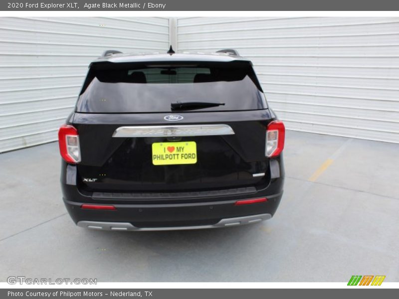Agate Black Metallic / Ebony 2020 Ford Explorer XLT
