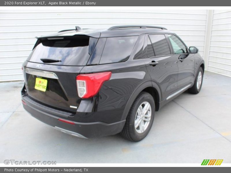 Agate Black Metallic / Ebony 2020 Ford Explorer XLT