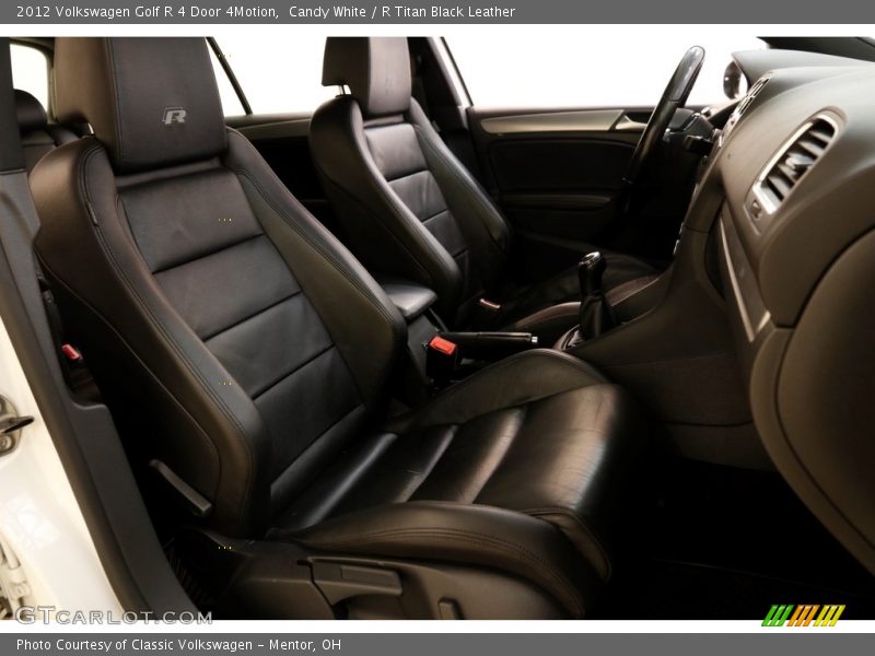 Candy White / R Titan Black Leather 2012 Volkswagen Golf R 4 Door 4Motion