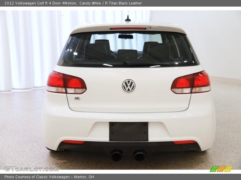 Candy White / R Titan Black Leather 2012 Volkswagen Golf R 4 Door 4Motion