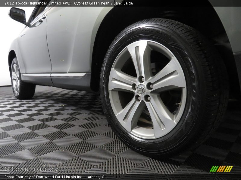 Cypress Green Pearl / Sand Beige 2012 Toyota Highlander Limited 4WD