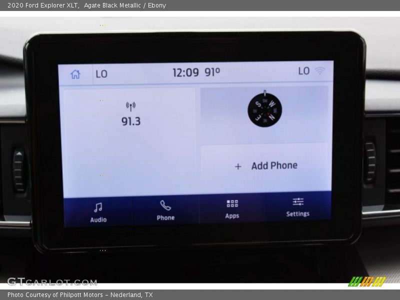 Agate Black Metallic / Ebony 2020 Ford Explorer XLT