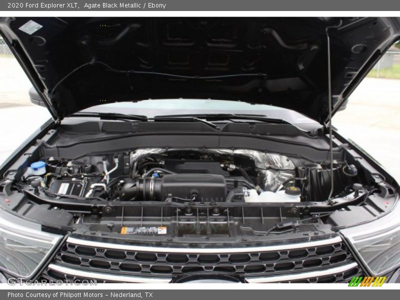 Agate Black Metallic / Ebony 2020 Ford Explorer XLT