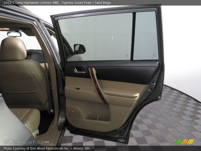 Cypress Green Pearl / Sand Beige 2012 Toyota Highlander Limited 4WD