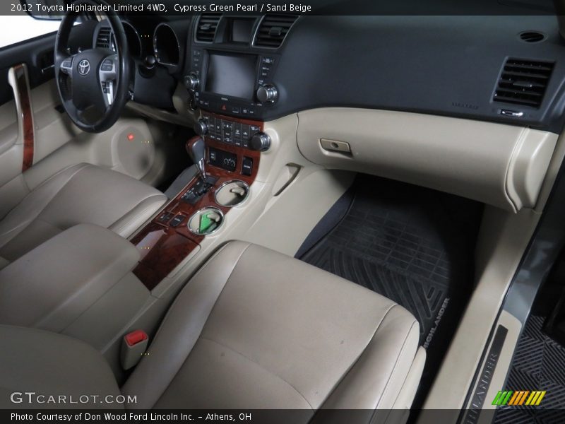 Cypress Green Pearl / Sand Beige 2012 Toyota Highlander Limited 4WD