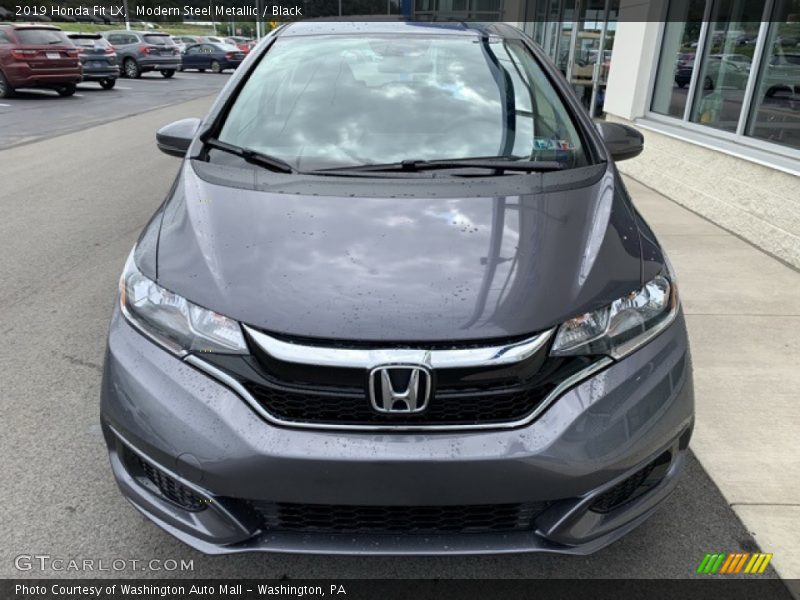 Modern Steel Metallic / Black 2019 Honda Fit LX