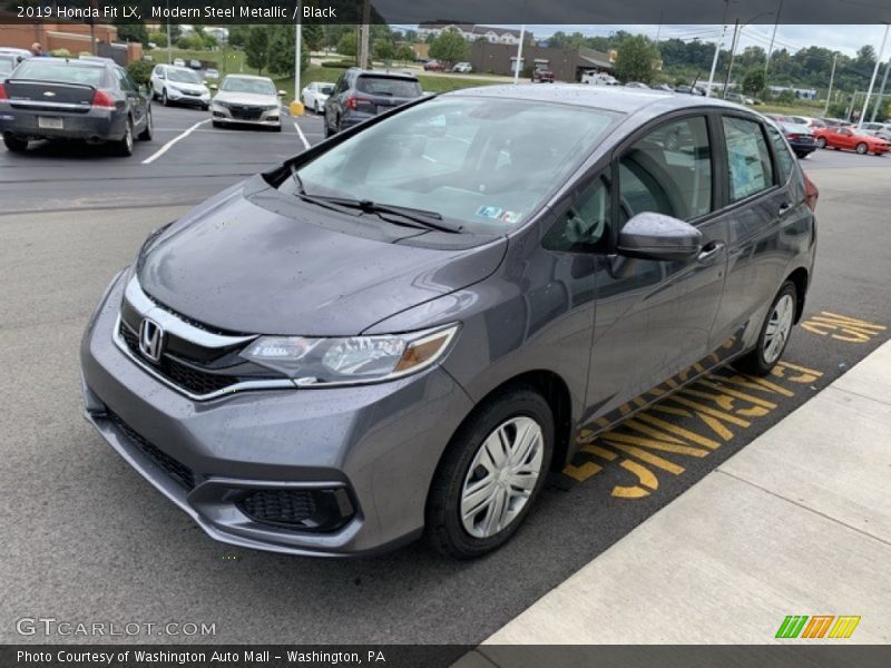 Modern Steel Metallic / Black 2019 Honda Fit LX