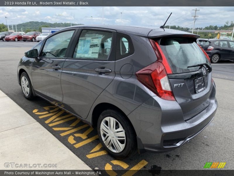 Modern Steel Metallic / Black 2019 Honda Fit LX