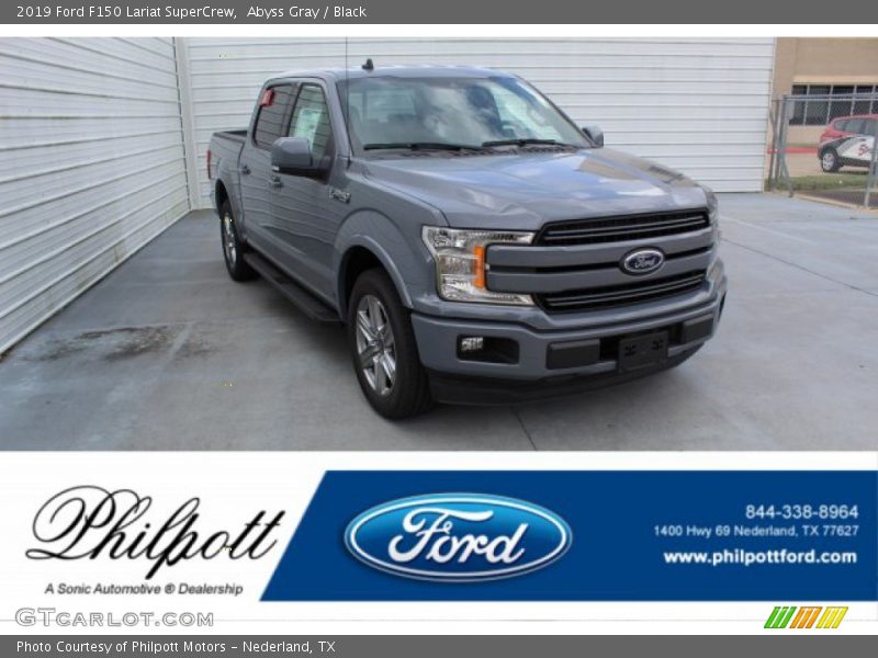Abyss Gray / Black 2019 Ford F150 Lariat SuperCrew