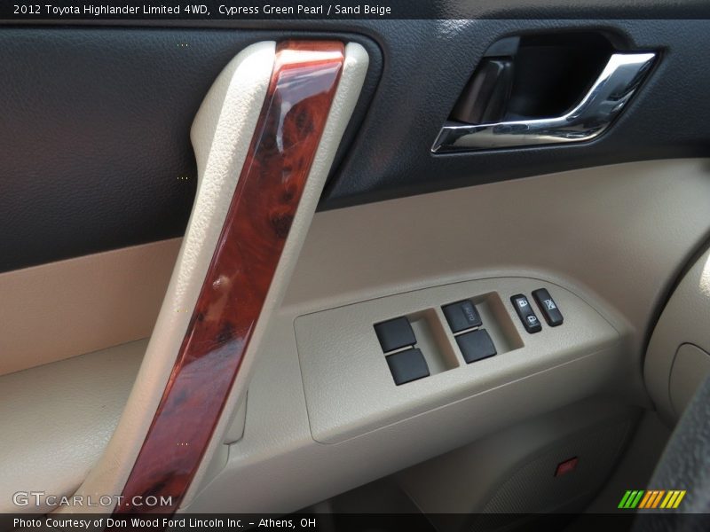 Cypress Green Pearl / Sand Beige 2012 Toyota Highlander Limited 4WD
