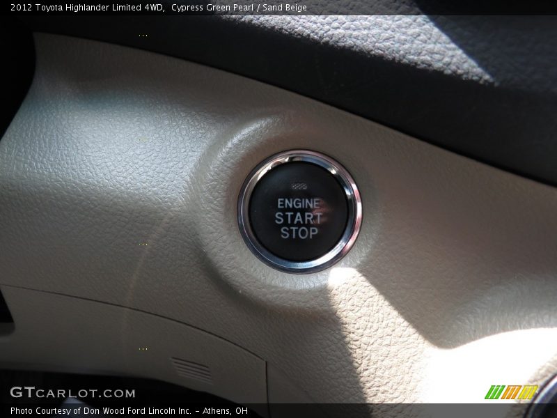Cypress Green Pearl / Sand Beige 2012 Toyota Highlander Limited 4WD