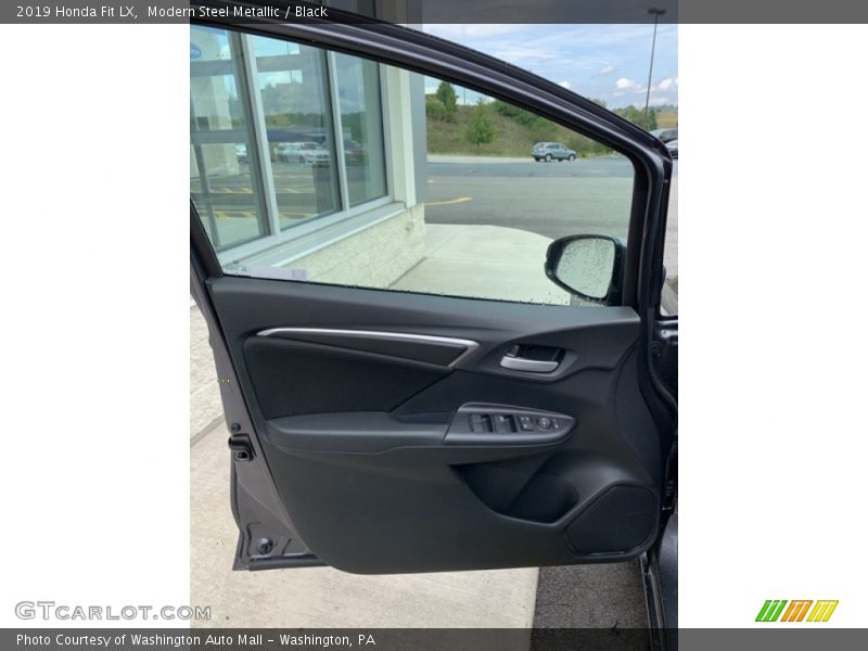 Modern Steel Metallic / Black 2019 Honda Fit LX