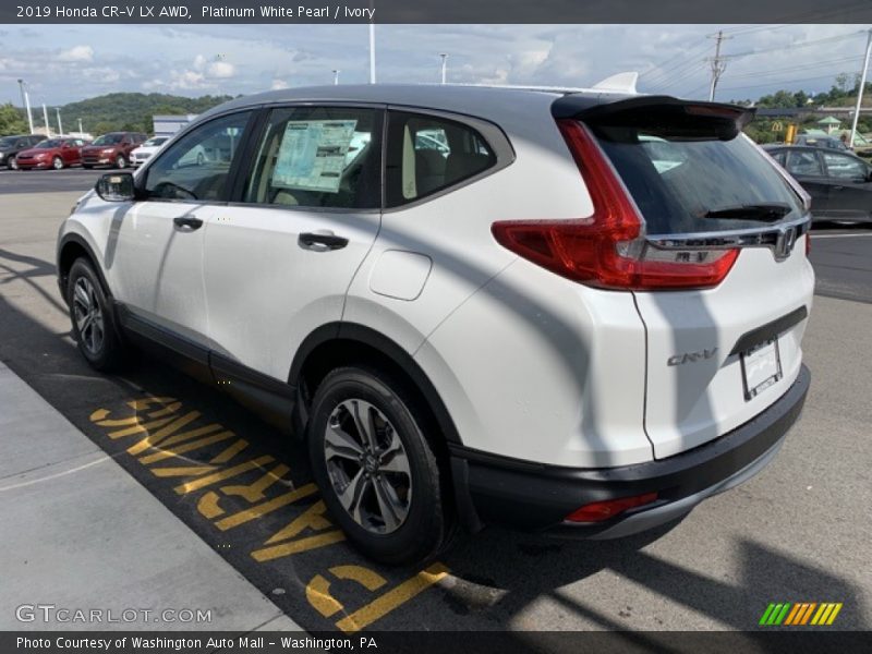 Platinum White Pearl / Ivory 2019 Honda CR-V LX AWD