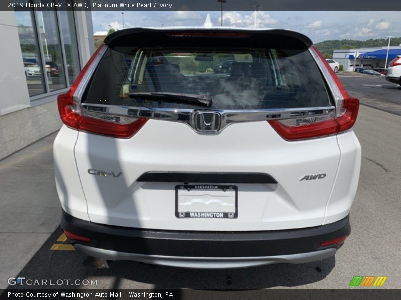 Platinum White Pearl / Ivory 2019 Honda CR-V LX AWD