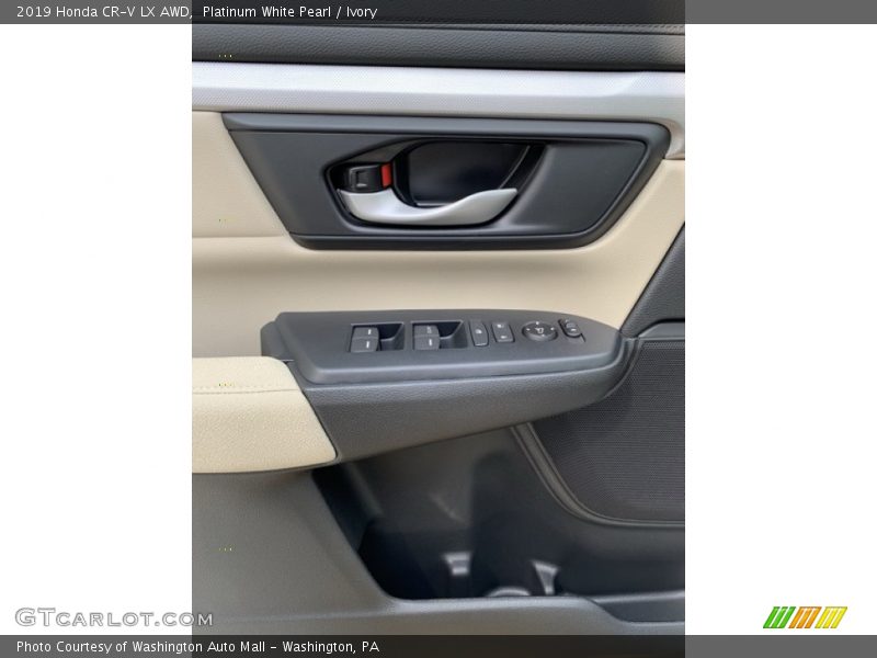 Platinum White Pearl / Ivory 2019 Honda CR-V LX AWD