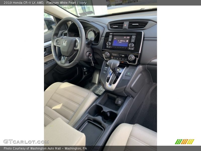 Platinum White Pearl / Ivory 2019 Honda CR-V LX AWD