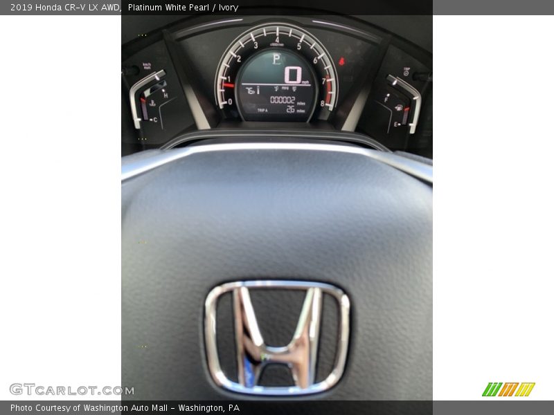 Platinum White Pearl / Ivory 2019 Honda CR-V LX AWD