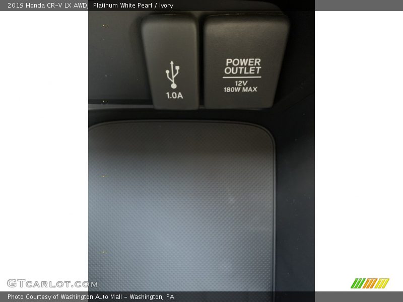 Platinum White Pearl / Ivory 2019 Honda CR-V LX AWD