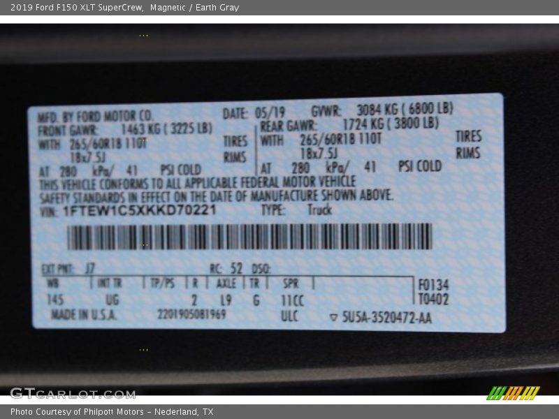 Magnetic / Earth Gray 2019 Ford F150 XLT SuperCrew