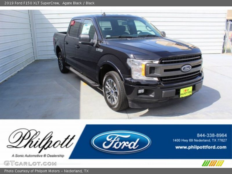 Agate Black / Black 2019 Ford F150 XLT SuperCrew