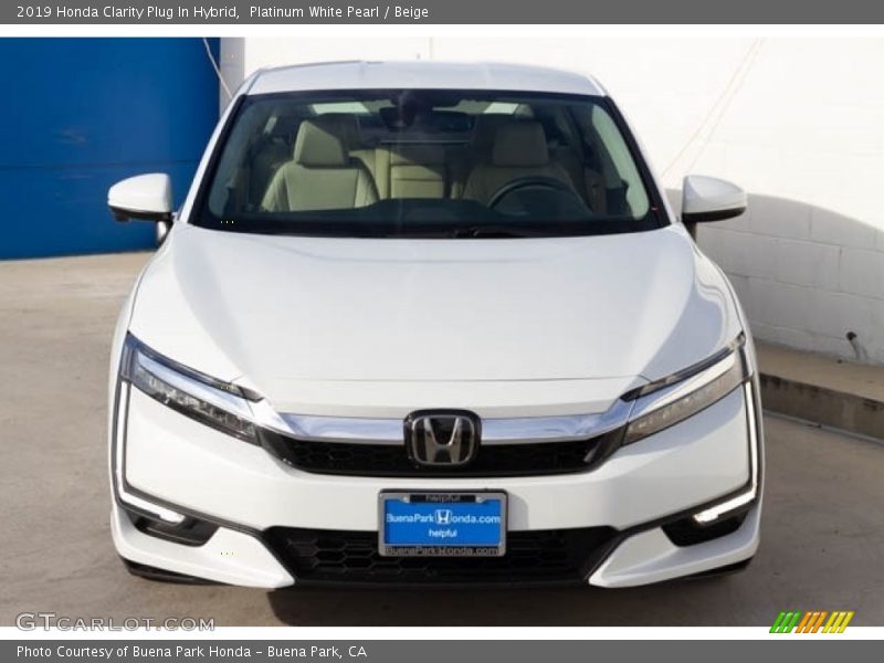 Platinum White Pearl / Beige 2019 Honda Clarity Plug In Hybrid