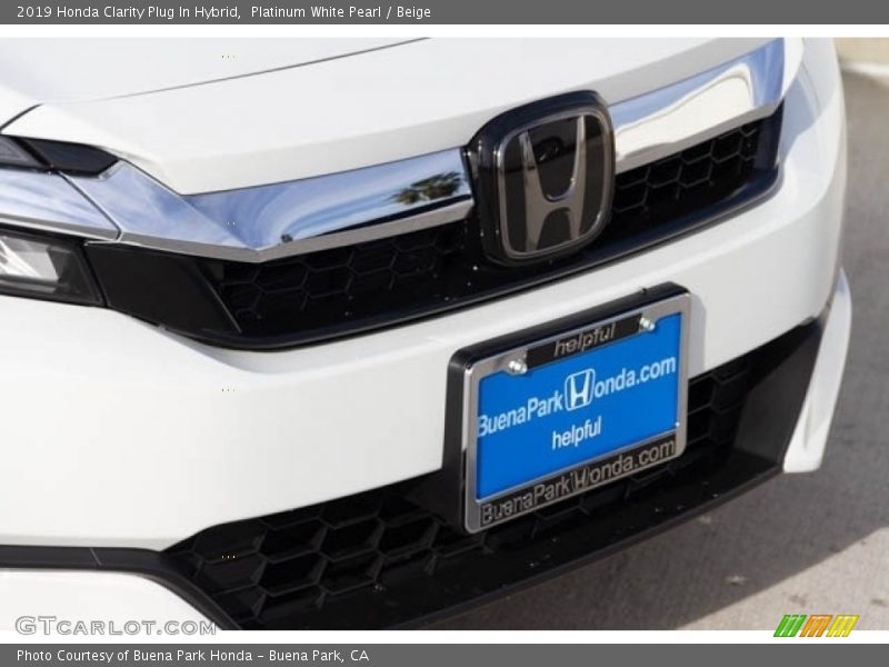 Platinum White Pearl / Beige 2019 Honda Clarity Plug In Hybrid