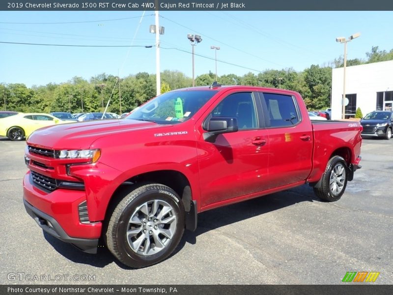 Cajun Red Tintcoat / Jet Black 2019 Chevrolet Silverado 1500 RST Crew Cab 4WD