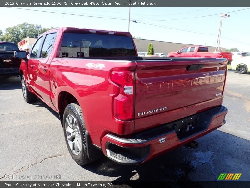 Cajun Red Tintcoat / Jet Black 2019 Chevrolet Silverado 1500 RST Crew Cab 4WD