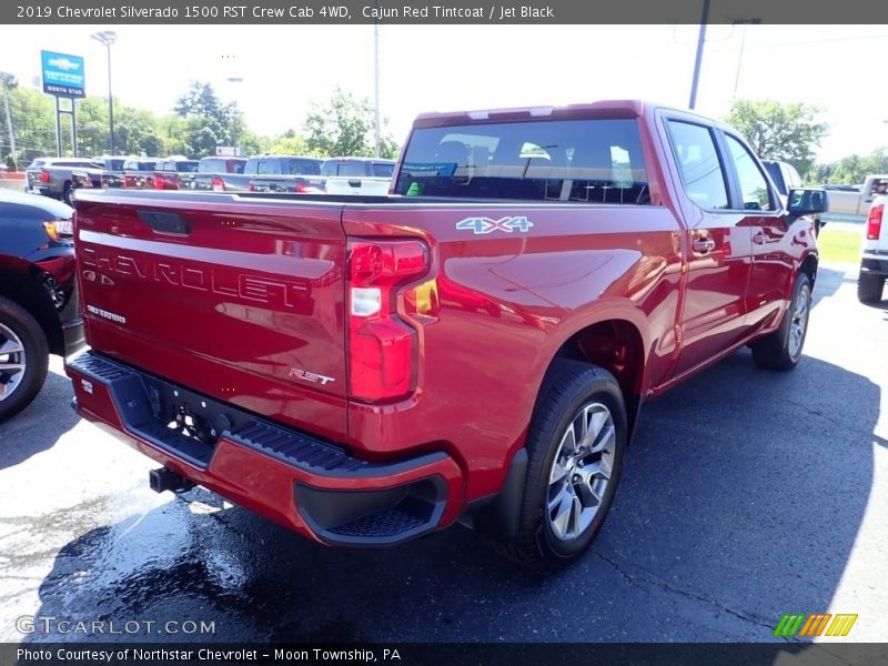 Cajun Red Tintcoat / Jet Black 2019 Chevrolet Silverado 1500 RST Crew Cab 4WD