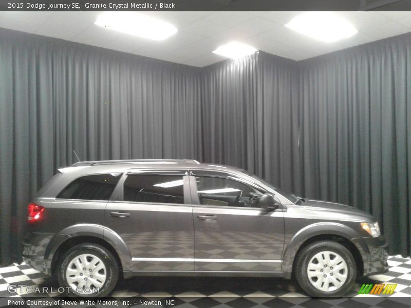 Granite Crystal Metallic / Black 2015 Dodge Journey SE