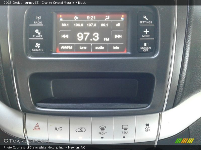 Granite Crystal Metallic / Black 2015 Dodge Journey SE