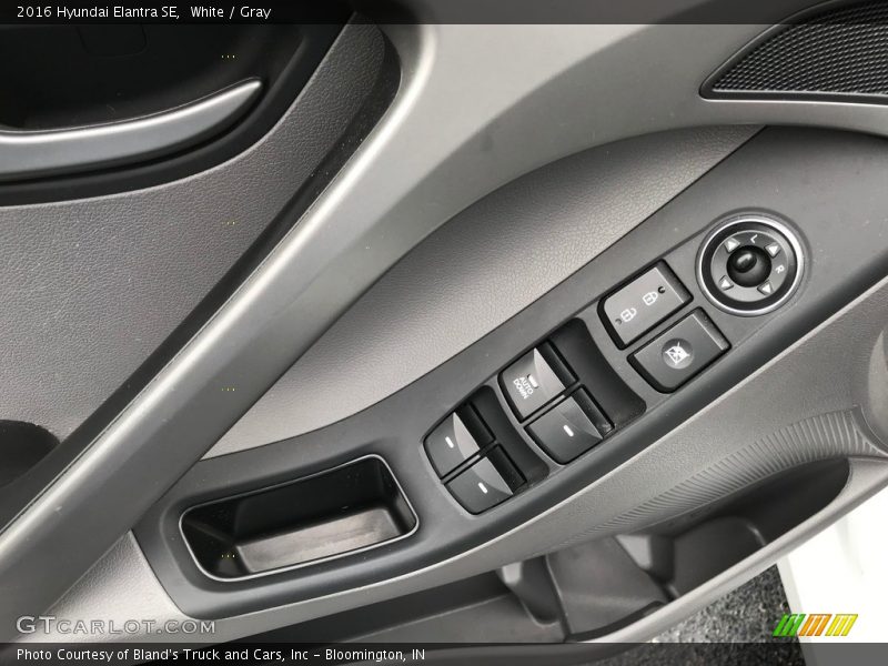 White / Gray 2016 Hyundai Elantra SE