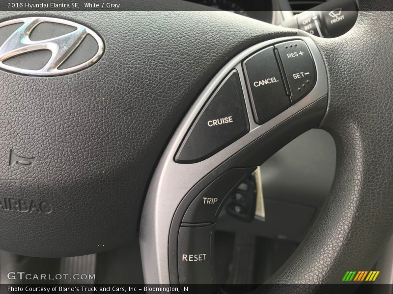 White / Gray 2016 Hyundai Elantra SE