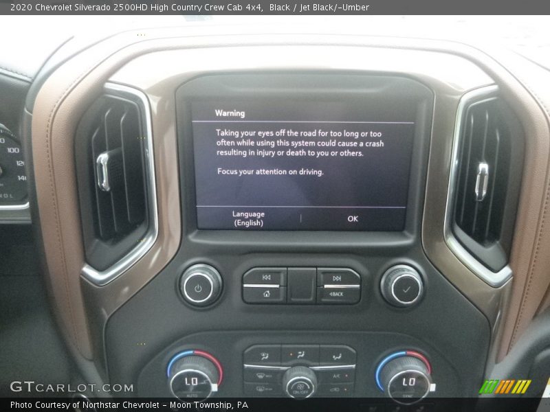 Controls of 2020 Silverado 2500HD High Country Crew Cab 4x4